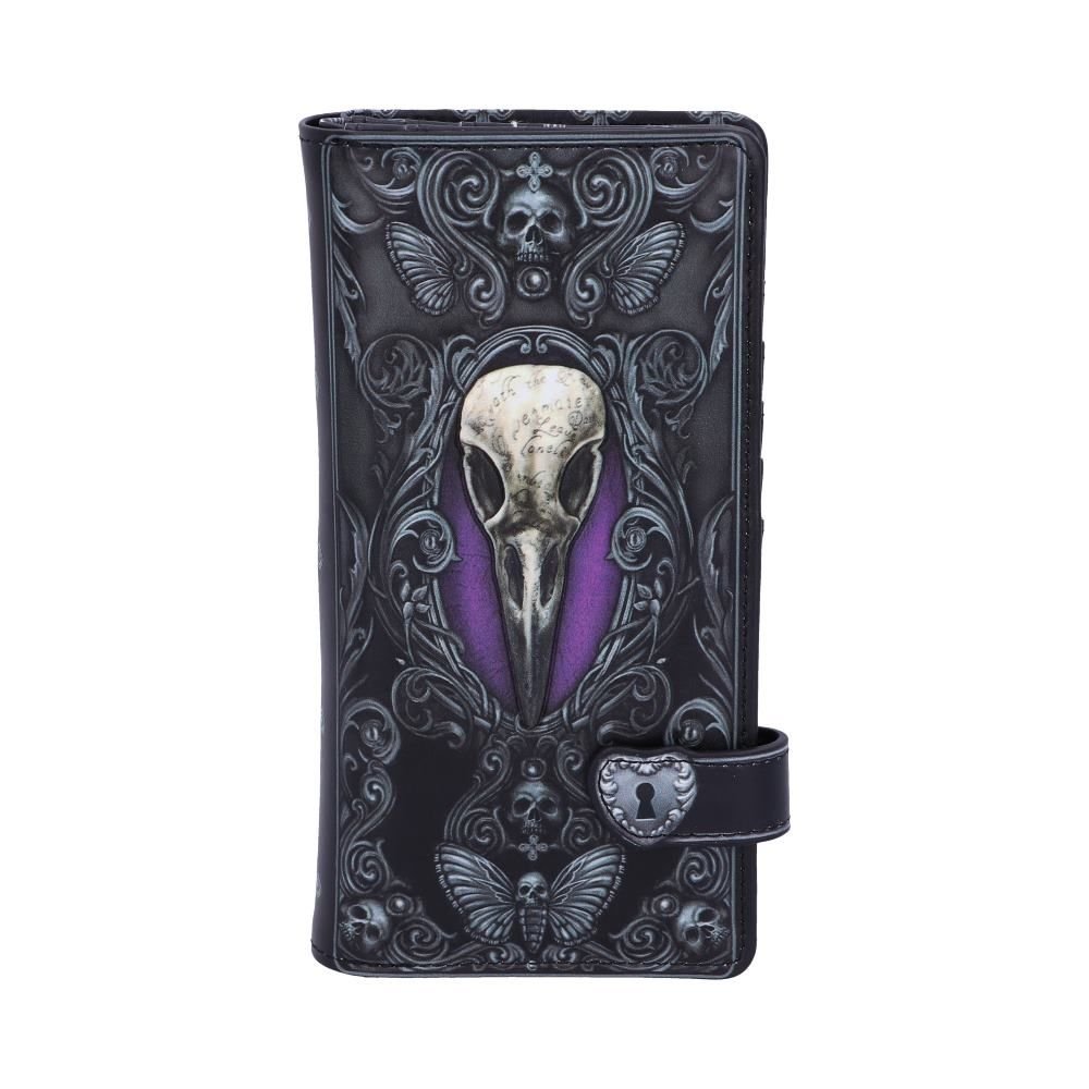 Nemesis Now - Edgar's Raven Portefeuille Femme - Noir/Violet